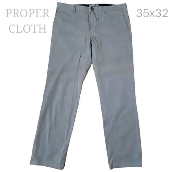 Proper Cloth The Bleecker Stretch Cotton Twill Pant - Picture 2 of 6